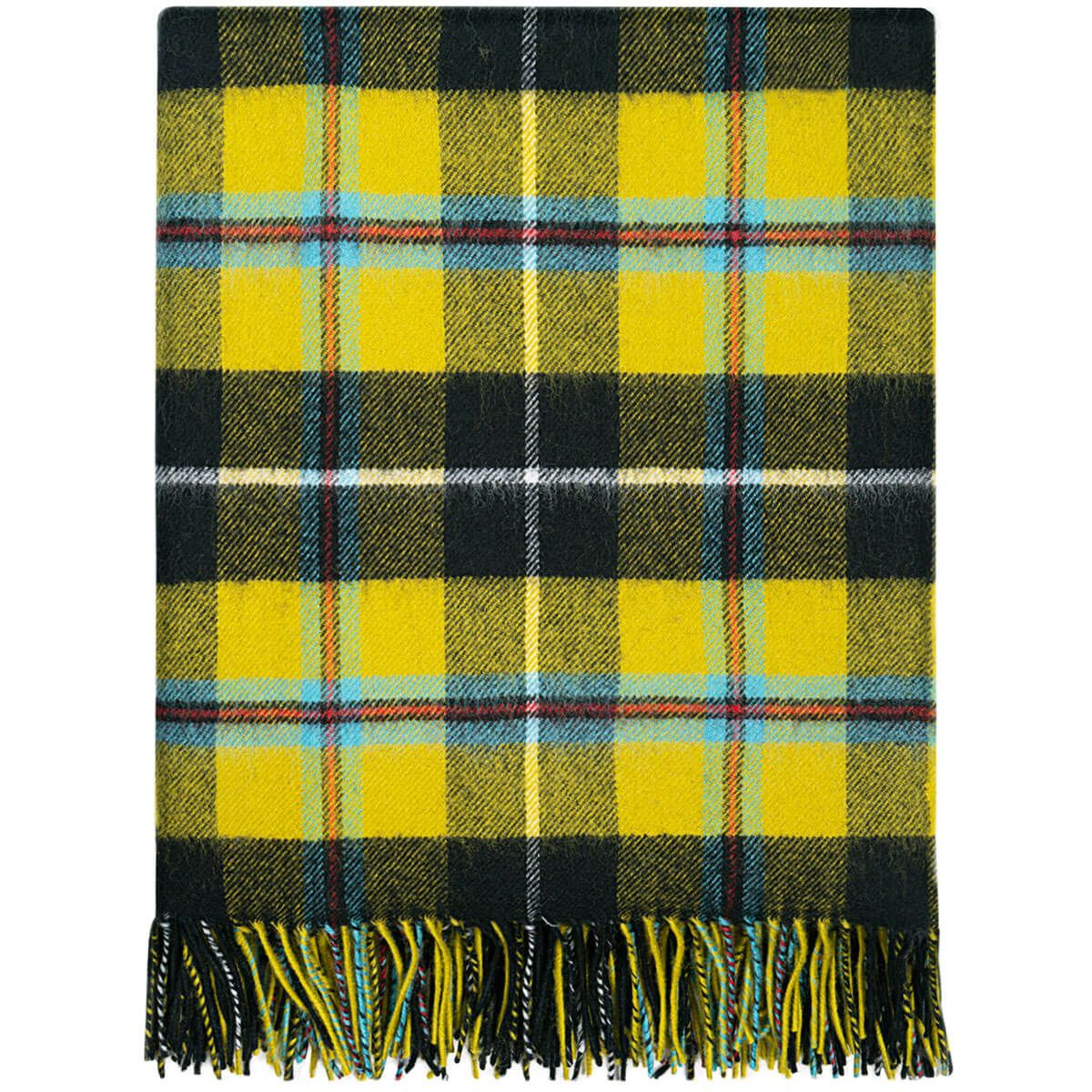 Cornish National Tartan Lambswool Blanket - Click Image to Close